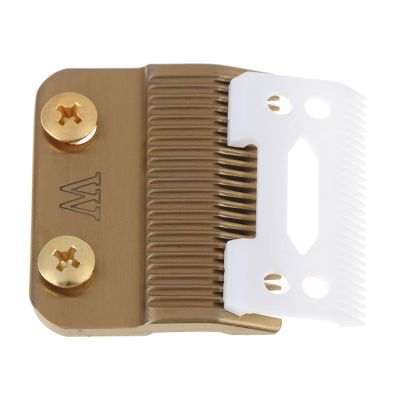 1Set Hair Clipper Blade Golden With Ceramic Compatible For WAHL,5-STAR SENTOR,SUPER TAPER,SUPER TAPER II,PRO BASIC For Cordless Clipper Precise Trimming