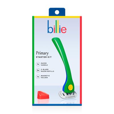 Billie Razors for Women, Primary - 1 Handle, 2 Refills & Magnetic Holder