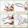 Butterfly Metal Gua Sha Facial Tool & Face Massager  Upgraded Manual Skin Care Tool for Face Shaping, Relaxation & Daily Beauty Routine  Giftable Set with Velvet Pouch and Clear PP Storage Case view 2