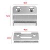2pcs Replace Blade Cutter Head,Compatible For WAHL,Hair Clipper Trimmer Cutting Razor Haircut Machine Salon Accessories Set Metal Tool Precise Trimming(Gold) view 4