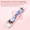 ADVdga 2 in 1 Electric Shaver for Women, Rechargeable Electric Shaver and Accessories, Wet and Dry Use Body Trimmer for Home (Pink) view 3