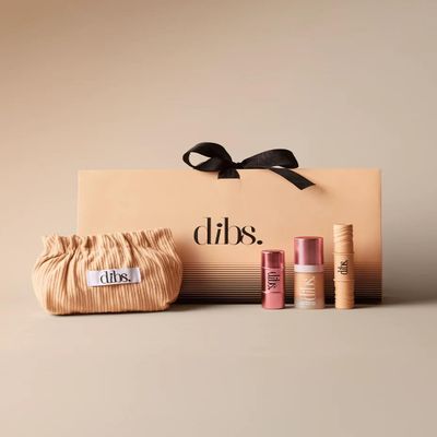 Dibs Beauty - Merry & Bright Kit - Travel-Friendly Highlighter, Perfector, and Mascara Set for Glowing Skin, Smooth Complexion, and Defined Eyes, Lightweight, Portable, Everyday Beauty Essentials
