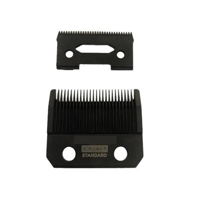 Clipper BladeCompatible For MadeshowG9C M50,Replacement Fixed Black Diamond Carbon Dlc Faper Hair Clipper Blade Precise Trimming(G9G stand blade)