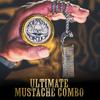 Mustache Wax Extra Strong Hold Death Grip 1 oz Tin & Necklace Death Grip Mustache Comb Mens Combo Kit - Grooming For Men Handlebar Moustache view 2