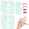 Asixxsix 100Pcs Makeup Hand Palette, Water proof Makeup Mixing Palette, Self Adhesiv Disposable Foundation Mixing Tray, Cosmetic Tray Adhesive Tape for Women and Girls view 2