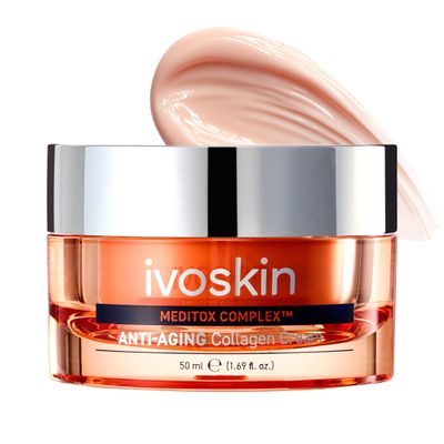 IVOSKIN Collagen Neck Cream with Retinol & Multi Peptides, Firming & Tightening Moisturizer for Fine Lines, Dcollet, Sagging Skin, Korean Skincare, 1.69 fl oz (50 ml)