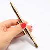 DIYEAH Retractable Double-ended Lip Brush Golden Cosmetic Makeup Tool for Women and Fine Dense Bristles for Precise Concealer and Lipstick Application Portable Travel-friendly Design view 1