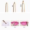 DIYEAH Retractable Double-ended Lip Brush Golden Cosmetic Makeup Tool for Women and Fine Dense Bristles for Precise Concealer and Lipstick Application Portable Travel-friendly Design view 4