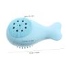 Silicone Bath Brush for Shower Body Cleaning Soft Blue Scrubber view 2