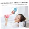Silicone Bath Brush for Shower Body Cleaning Soft Blue Scrubber view 3