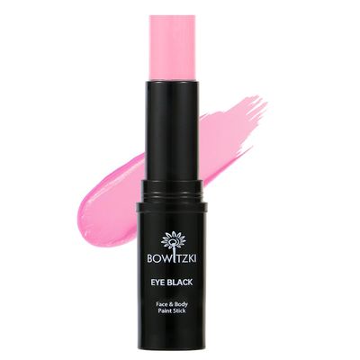 Bowitzki Face Body Paint Stick Eye Black Softball Football Baseball Sports , Non-Toxic Hypoallergenic for Halloween SFX Makeup Cosplay Joker Costume Parties Cream-Blendable (Pink)