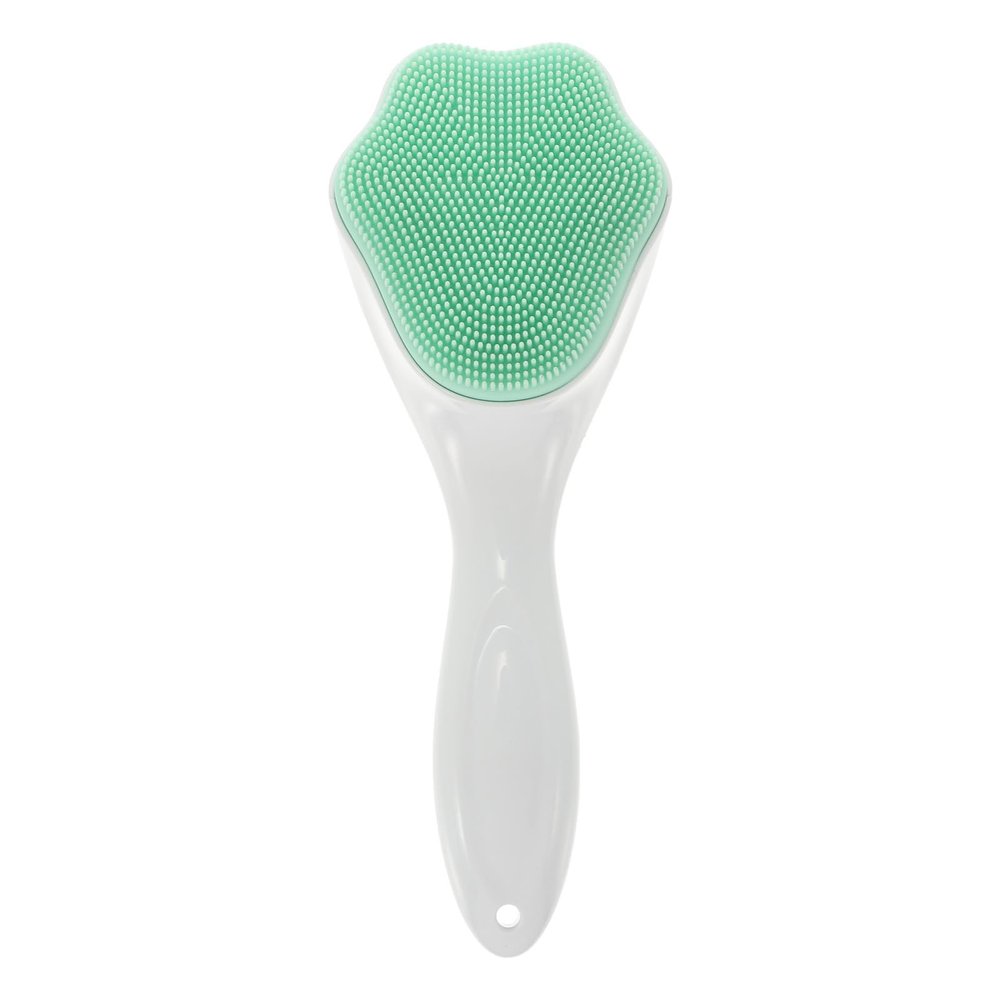 Beaupretty Long Handle Silicone Facial Cleansing Brush Cat Claw Design Deep Clean Brush for Blackhead Removal and Skin Massage Portable Face Wash Tool for Healthy Radiant Skin Care