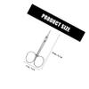 6Pcs Stainless Steel Eyebrow Scissors for Woman, Silver view 2
