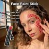 Bowitzki Face Body Paint Stick Eye Black Softball Football Baseball Sports , Non-Toxic Hypoallergenic for Halloween SFX Makeup Cosplay Joker Costume Parties Cream-Blendable (Red) view 2