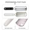 Beatifufu 2 Pcs Double-Sided Stainless Steel Foot Grinders Pedicure Tools for Household Callus Removal and Dead Skin Exfoliation with Comfortable Handle and Hanging view 4