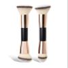 Stlalsa 4-piece foundation make-up makeup brush double head beveled contour brush suitable for mixing liquid powder concealer cream blush brush eyes (black) view 2