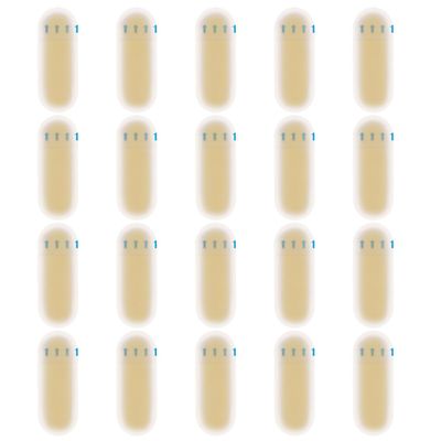 20 Pcs Eyebrow Tattoo Practice Skins,3D Microblading Fake Skin,BrowAid Practice Bandage, Eyebrow Tattoo Trainning Silicone Stickers for PMU Microblading Supplies