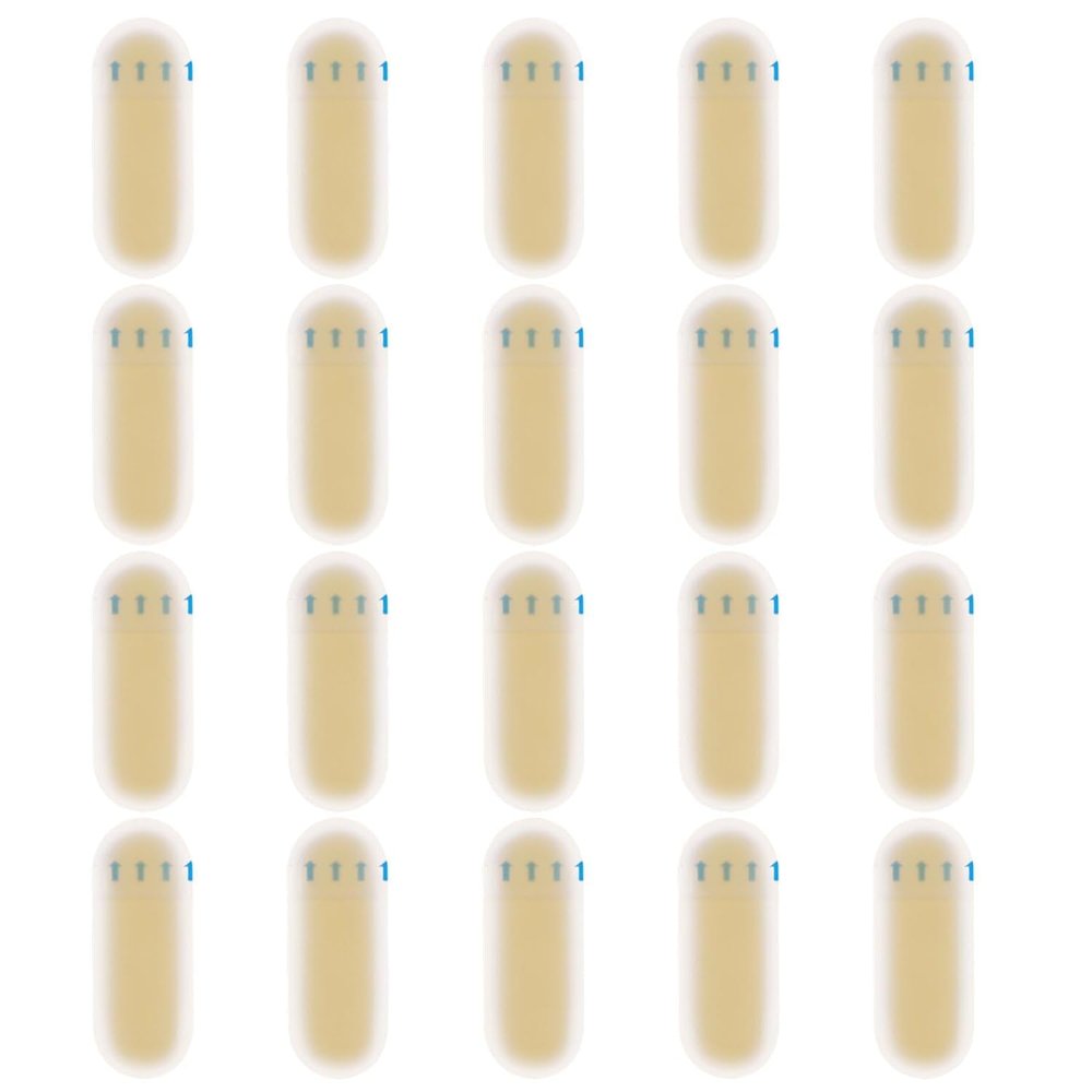 20 Pcs Eyebrow Tattoo Practice Skins,3D Microblading Fake Skin,BrowAid Practice Bandage, Eyebrow Tattoo Trainning Silicone Stickers for PMU Microblading Supplies