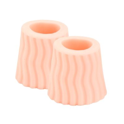 10-Piece Silicone Toe Protector Set, Tube Sleeves for Corns, Blisters, and Bunion Pain Relief, 5 Pairs(StyleB Beige (10PCS))