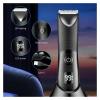 Compatible With Kemei Waterproof Groin & Pubic Hair Trimmer for Men Rechargeable Body Groomer with Ceramic Blade, Male Hygiene Razor view 3