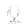 2pcs Acrylic Hair Accessories Holder - Clear Single Headband Storage Organizer Display Rack - Portable Standing Headwear Hoop view 2