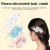 3Pcs Wedding Bridal Pearl Hair Comb Wedding Hair Comb Bridal Hairs Accessories Pearl Flower Hairs Accessories for Party, Prom view 3