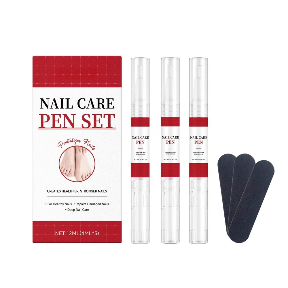 Nail Care Pen Set, Gentle Hydrating Nail Treatment for Hands and Feet, Easy-to-Use Daily Nail Conditioning Kit