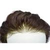 JUST HAIR Thin Skin Mens Toupee Human Hair Replacement V-looped Men Hair Piece 0.04mm Invisible Toupee for Men Hair System 6X8-80% density#5 Medium Light Brown view 3