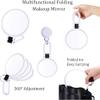1x 30x Magnifying Hand Held MirrorDouble Side Travel Mirror with Foldable Handle1x 30x Magnification Hand Mirror for Women Travel Table Desk view 4