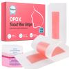 OPOX 38PCS Facial Wax Strips for Hair Removal, Facial Hair Removal for Women, Waxing Kit for Women's Face, Bikini, Chest, Body, Arms, Legs, Back | 38ct Waxing Strips & 4 calming Oil Wipes view 1