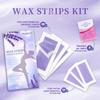 72PCS Wax Strips for Hair Removal, 48 Body & 24 Face Wax Strips with 8 calming Oil Wipes, At Home Waxing Kit for Women & Men - Body, Arms, Legs, Back, Bikini & Brazilian, Hypoallergenic All Skin Types view 2