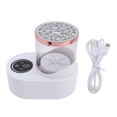 3 in 1 Electric Makeup Brush Cleaner Machine - USB Rechargeable Automatic Brush Dryer for Home Use