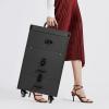 Rolling Makeup Train Case, Portable Makeup Organizer Suitcase, Cosmetic Train Case with Wheels 4 Trays & 2 Drawers, Nail Tech Suitcase Salon Barber Case for Storing Cosmetics and Makeup Tools Etc view 4