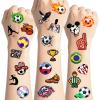 100 Pcs Soccer Fan Temporary Tattoo Set Premium Football Designs, Pre-Cut for Easy Application, Ideal for Game Day, Watch Parties & Fan Support view 1
