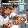 100 Pcs Soccer Fan Temporary Tattoo Set Premium Football Designs, Pre-Cut for Easy Application, Ideal for Game Day, Watch Parties & Fan Support view 3