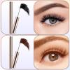 2PCS Ultra-Fine Lengthening Waterproof Quick-Dry Mascara,2026New Black Mascara for Fine Short Lash Older Women Mulit-layered Lashes,Slim Brush Length Volumizing Lower Bottom Lash Mascaras(Black+Brown) view 2