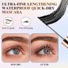 2PCS Ultra-Fine Lengthening Waterproof Quick-Dry Mascara,2026New Black Mascara for Fine Short Lash Older Women Mulit-layered Lashes,Slim Brush Length Volumizing Lower Bottom Lash Mascaras(Black+Brown) view 3