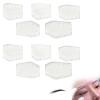 10-Piece Eyebrow Ruler Kit - Eyebrow Designer Ruler, Transparent Mapping Shaper Stencils for Precise Brow Shaping and Positioning view 1