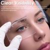 10-Piece Eyebrow Ruler Kit - Eyebrow Designer Ruler, Transparent Mapping Shaper Stencils for Precise Brow Shaping and Positioning view 2