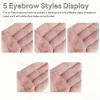 10-Piece Eyebrow Ruler Kit - Eyebrow Designer Ruler, Transparent Mapping Shaper Stencils for Precise Brow Shaping and Positioning view 4
