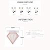 High Gloss Powder Palette - Suitable For Pink Fluorescent Powder On The Face And Body, Diamond Shaped 3D Face Glitter And Body Glitter, Facial Lighting High Gloss (#A, 10g*5) view 3