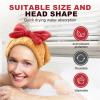 2PCS Absorbent Hair Towel Wrap for Wet Hair, Microfiber Quick-Drying Thickened Hair Towels with Soft Bow Tie, Wrap for Long & Curly Hair Women(Style I) view 3