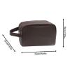 ANGESHA Sturdy Waterproof PU Men's Toiletry Bag Multiple Compartment Travel Organizers for Cosmetics Toiletries Storage view 4