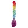 LiuliuBull Ombre Synthetic Glitter Jumbo Braids Extensions - 24 Inch Sparkle Rainbow Colored Braiding Hair for Women DIY Hairstyle(H69) view 1