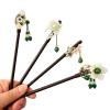 4 Pcs Chinese Wood Hair Sticks for Women Girls Vintage Flower Chopsticks Traditional Pins Bun view 1