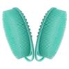 2Pcs Silicone Body Scrubbers Soft Silicone Loofah with Handle Gentle Exfoliating Body Scrubber for Sensitive Skin Women Men Kid view 3