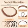 ELLOPH 6Pcs Headbands with Teeth for Women Non Slip, Plastic Comb Hairbands with Teeth, Zig Zag Fashion Head Bands for Women's Hair Accessories to Hold Hair Back, Workout, Daily Wearing view 2