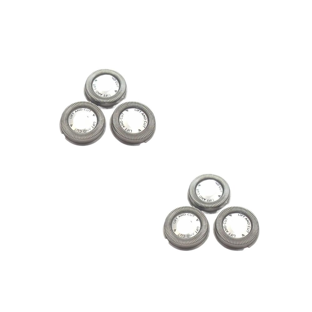 3pcs Replacement Shaver Head Cutter Compatible For PhilipsHQ3 HQ4 HQ55 HQ56 HQ6900 HQ46 HQ6996 HQ904 HS980 Shaving Head Blade(2set)