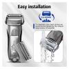 70S Replacement Blade Heads, Compatible with Braun, Series 7 Electric Shavers 790cc,760cc,750cc,720,799,797,720,730,765CC,9565,9595 Razors view 3