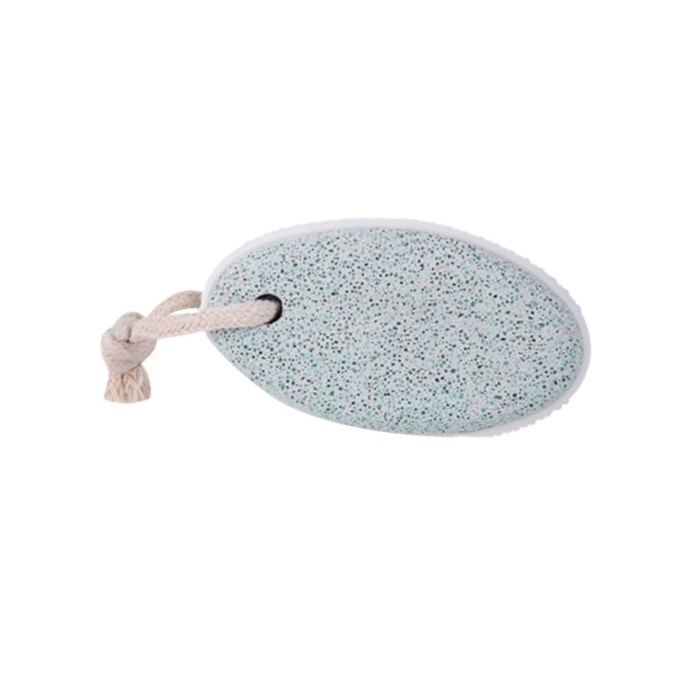 OSALADI Oval Green Pumice Stone Foot Grinding Stone for Dead Skin Removal Lightweight Volcanic Foot Care Tool and Callus Scrubbing Portable Pedicure Exfoliator